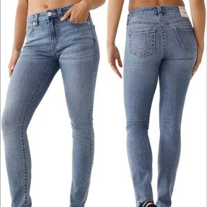 True Religion Stella Skinny Mid-Rise Jeans 27